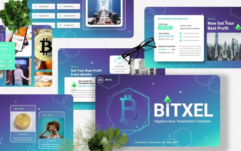 Bitxel - Шаблоны докладов о криптовалюте