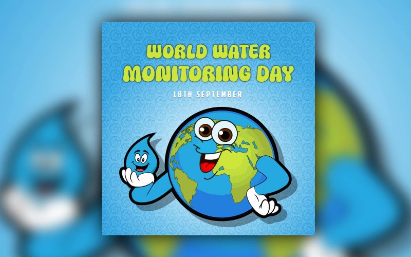 Progettazione di post sui social media per la Giornata mondiale del monitoraggio dell'acqua