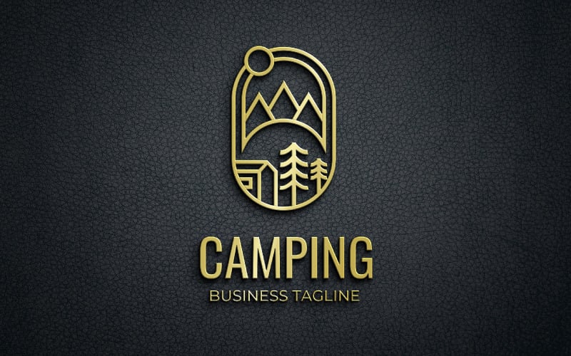 Camping-Logo - Naturlandschaft