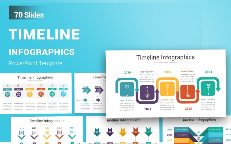 Časová osa - Infographic - PowerPoint šablony