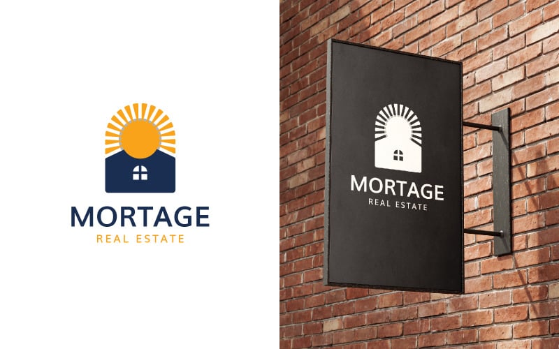Дизайн логотипа ипотечного агентства недвижимости