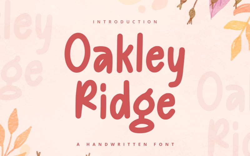Oakley Ridge - Ručně psané písmo