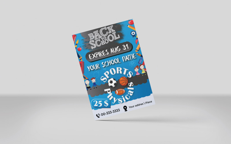 Retour à l'école Flyer \ Affiche