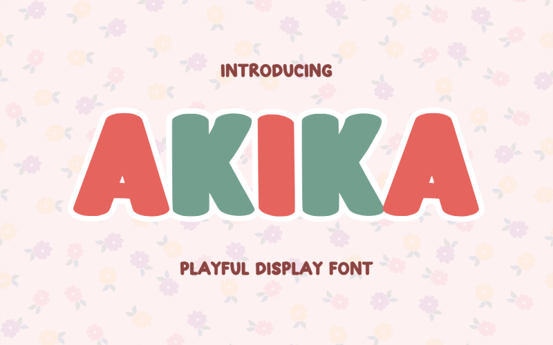 Akika - fonte de exibição divertida