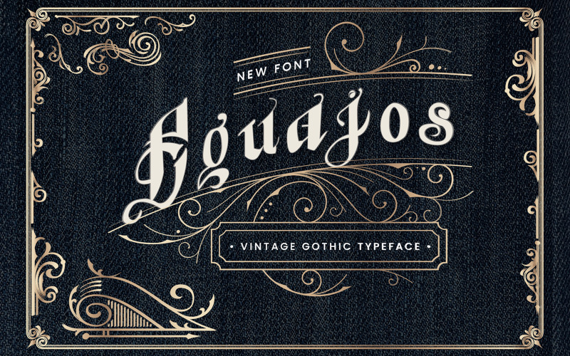 Lettertype - Equajos Vintage Gothic
