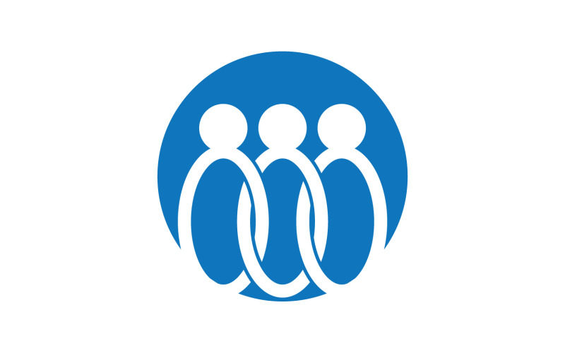 Logotipo da comunidade de caráter humano de sucesso da equipe de cuidados com a família v.28