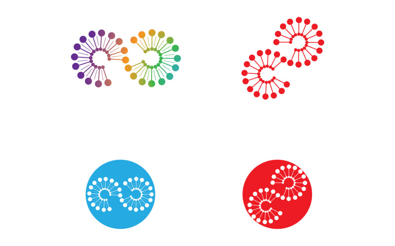 Fleur de pissenlit beauté logo vecteur v.1
