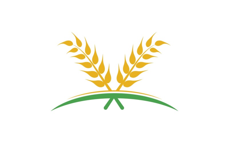 Frumento avena riso logo cibo v.1
