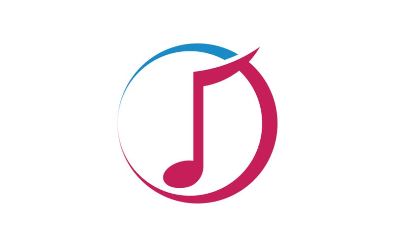 Logo d'icône d'application de lecteur de son de musique v.3