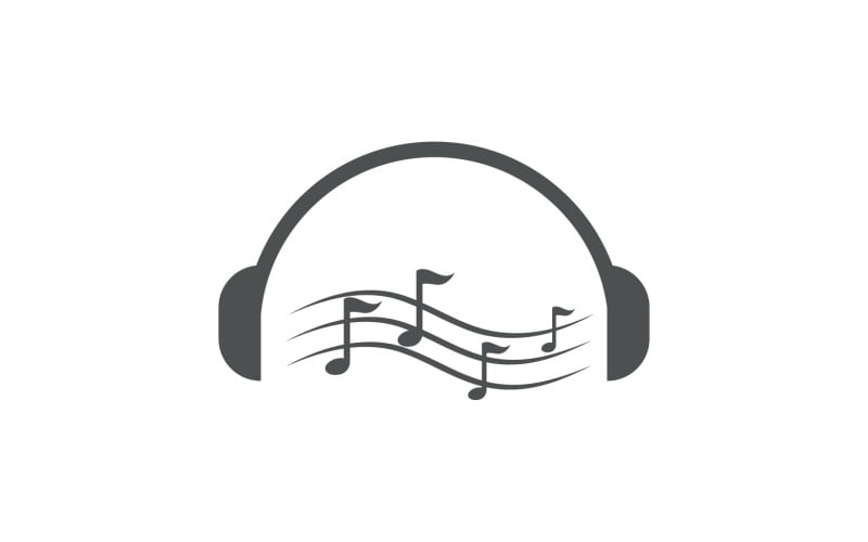 Логотип піктограми музичного програвача звуку v.7