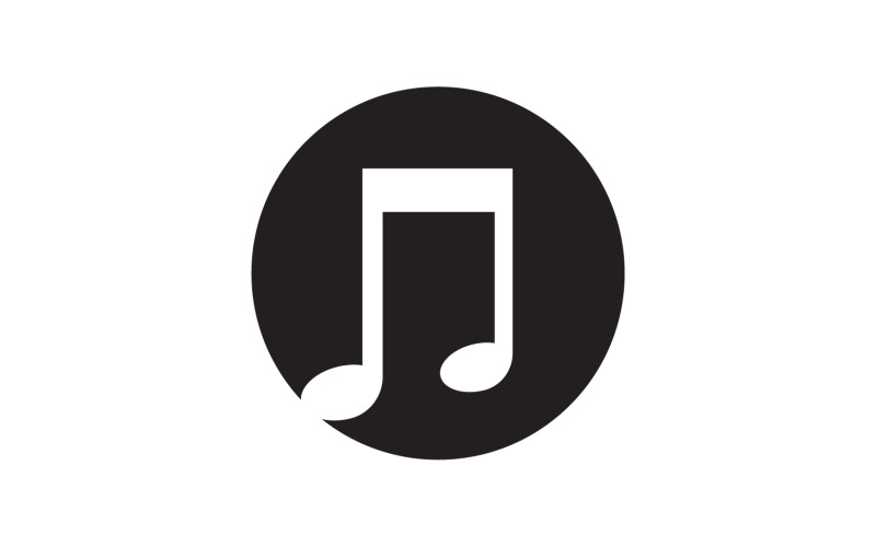 Music sound player app icon logo v.12