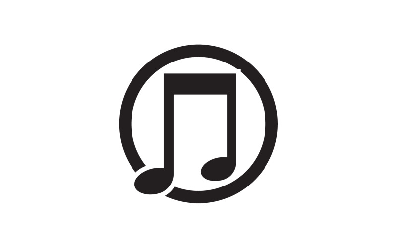 Musik ljudspelare app ikon logotyp v.14