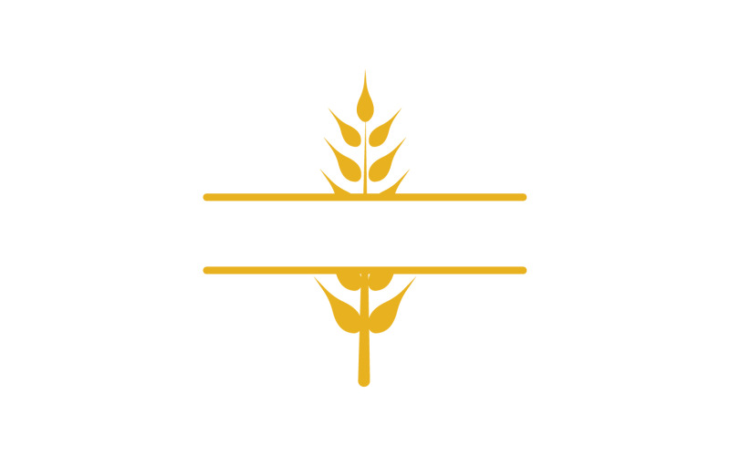 Nourriture de logo de riz d'avoine de blé v.5