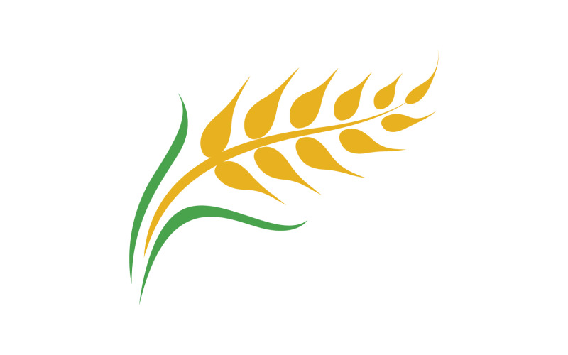 Пшениця овес рис логотип їжі v.11