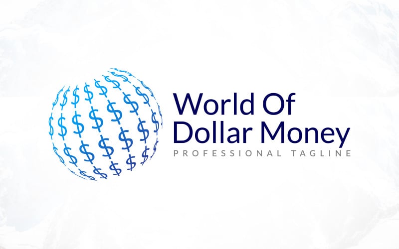全球货币世界美元金钱标志
