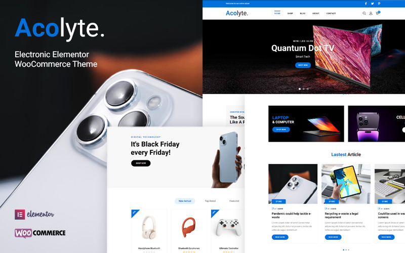 Acolyte – Electronic Elementor Téma WooCommerce