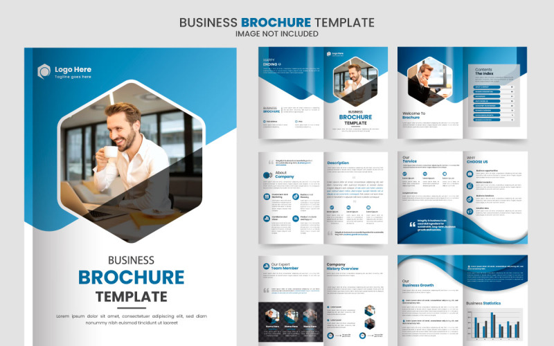 bedrijfsprofiel brochureontwerp, brochure creatief vectorontwerp