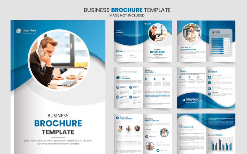 design brochure profilo aziendale, design creativo brochure. Modello multiuso