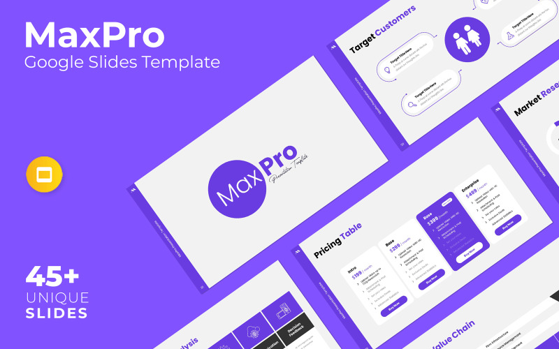 MaxPro – Šablona prezentace Prezentací Google