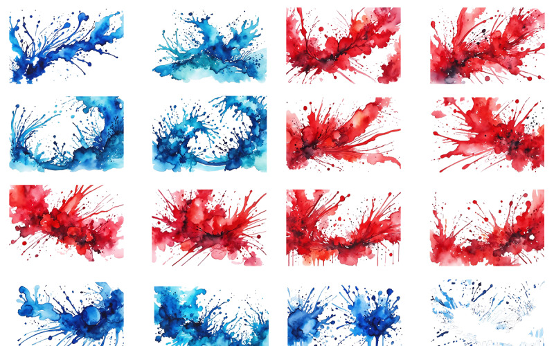 Respingos De Tinta Colorida PNG