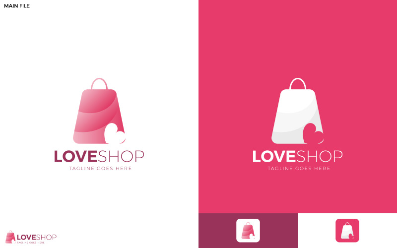 Branding Love Logo presentation, logotyp, logotypdesign