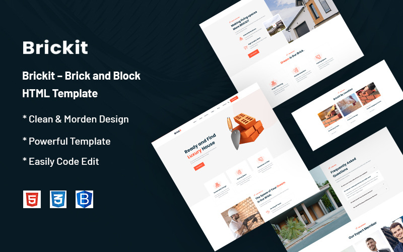 Brickit – šablona webu Brick and Block