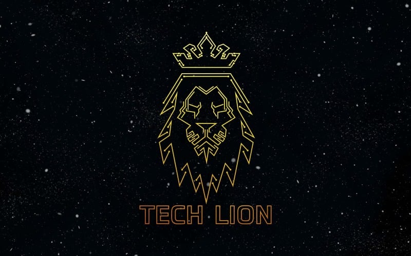 Дизайн логотипу Tech Lion - ідентифікація бренду