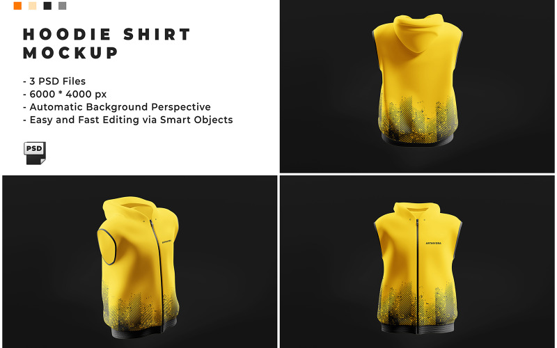 Hoodie Shirt Mockup Template