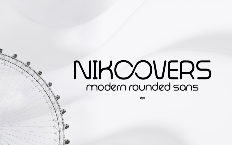 Nikoovers - современный закругленный шрифт