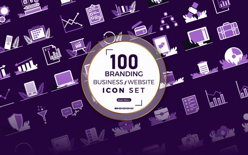 Professional Business Icon svazky, ikony pack