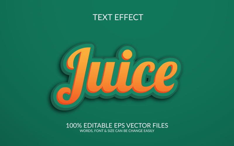 Juice 3D для редагування векторних EPS текстових ефектів