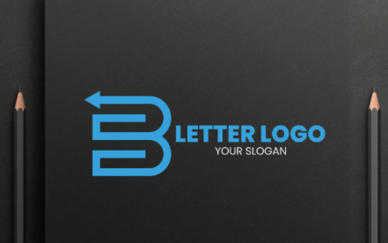 Modèle de logo de lettre B créatif