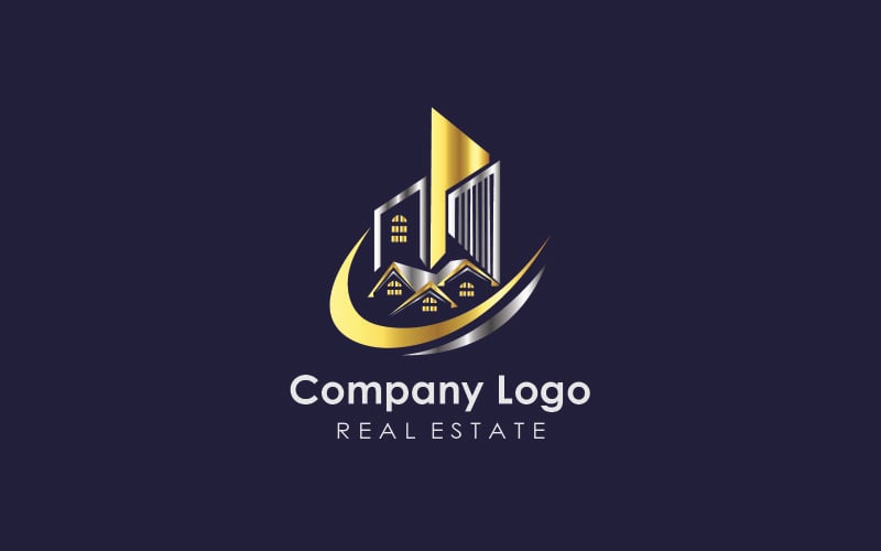 Real Estate Company Logo - Construction - Investment