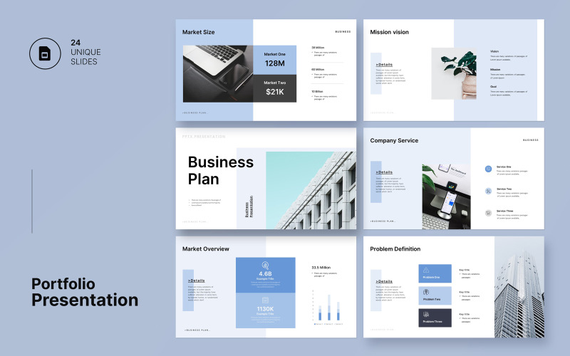 Biznesplan Szablon prezentacji Googleslide