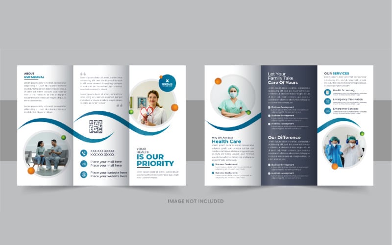 Diseño de folleto tríptico médico o sanitario