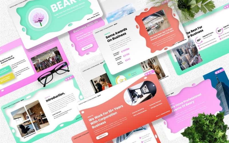 Beary – firemní šablony snímků Google