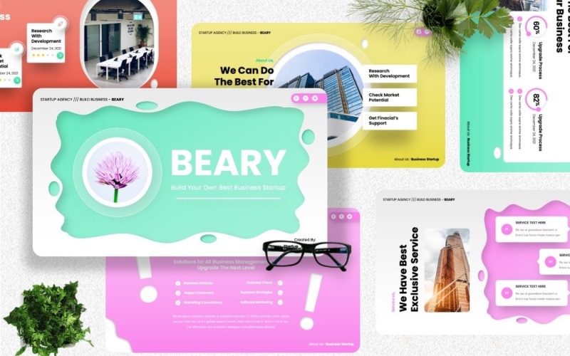 Beary - Powerpoint-sjablonen voor bedrijven