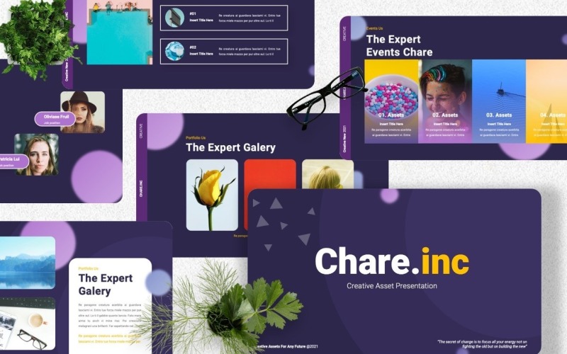 Chare - Modello Powerpoint digitale creativo