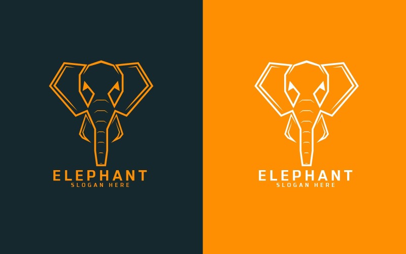 Дизайн логотипа Elephant Tech - фирменный стиль