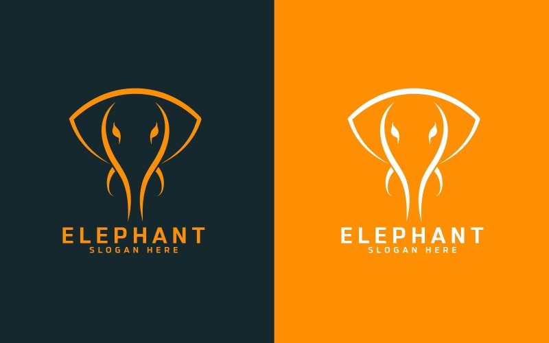 Kreativní design loga slona – identita značky