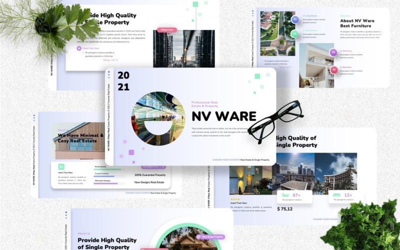 NV Ware – Immobilien-Googleslide-Vorlage