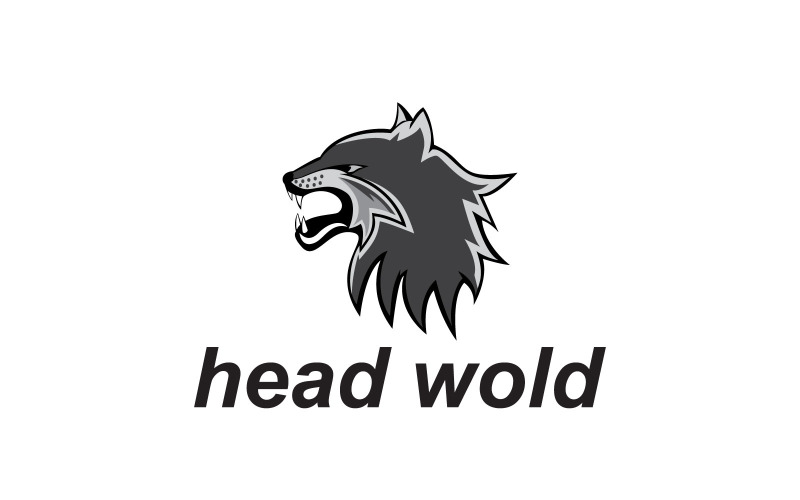 wold Siyah Logo Modern Minimalis