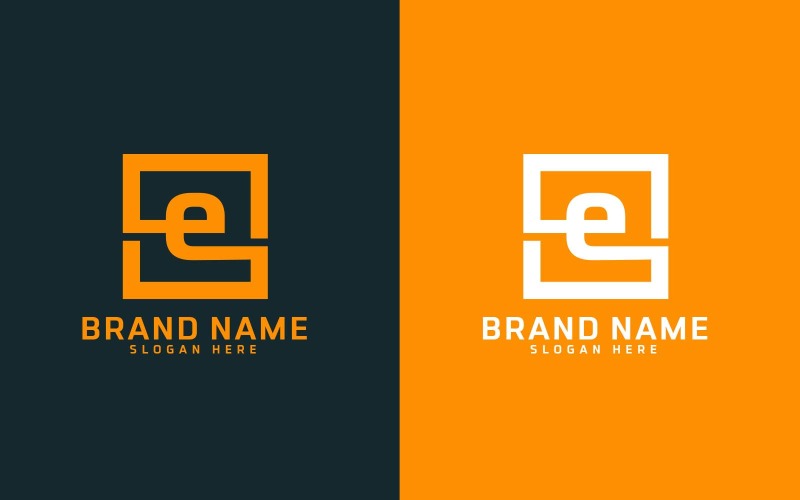 Бренд E лист дизайн логотипу - маленька літера