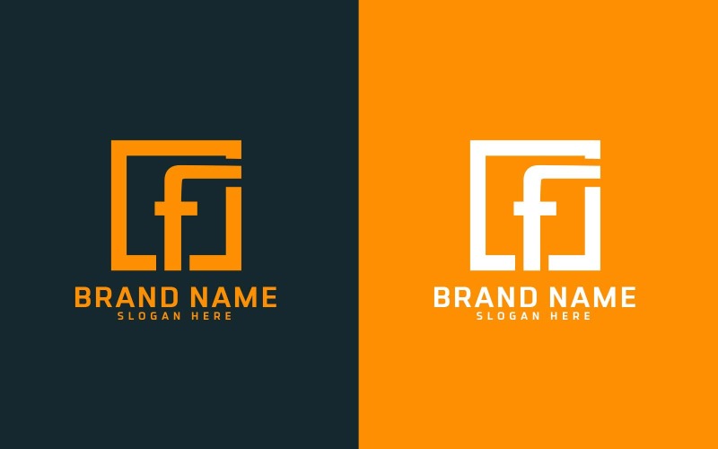 Création de logo de lettre F de marque