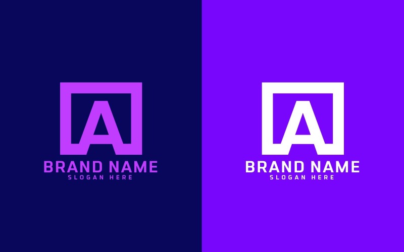 Design de logotipo com letra A da marca - Identidade da marca