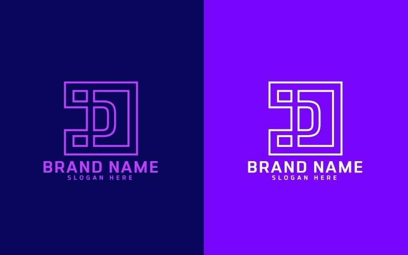 Design de logotipo da letra D - Identidade da marca