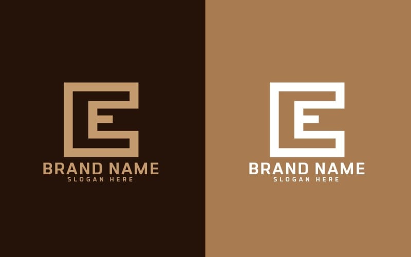 E lettera Logo Design - Identità del marchio
