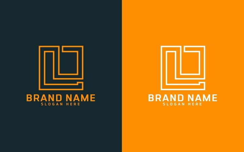 L письмо дизайн логотипа - фирменный стиль
