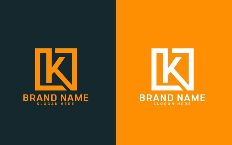 Marchio K lettera Logo Design - Identità del marchio