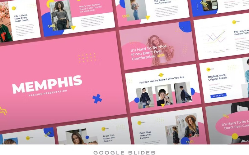 Memphis - Modèle Google Slides créatif
